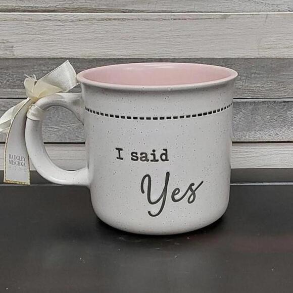 Badgley Mischka “I Said Yes” Ceramic Mug - Picture 2 of 7
